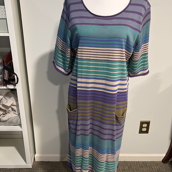 Gudrun Sjoden Dresses & Skirts - Gudrun Sjoden Striped Multicolor Casual Dress
